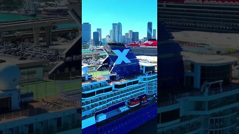 Port of Miami - which cruiseline is your favorite? #cruiseship #shorts