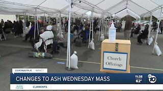 Changes to Ash Wednesday mass amid pandemic