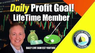 Daily Profit Goal Reached Lifetime Member Stock Market Profit