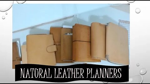 Natural Leather Planners