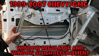 How to Replace Front Window Regulator and Window Swich 1999-2007 Chevy Silverado