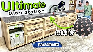 This Is a Huge Shop Upgrade || The Ultimate Miter Saw Station