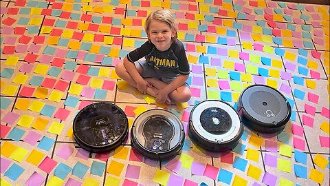 Robot Vacuums vs Post Its!!!