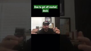 How to get off market deals. #entrepreneur #wealthlife #finance#realestate #personalwealth #business