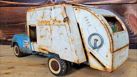 Rusty 1960's Buddy L Garbage Truck Restoration