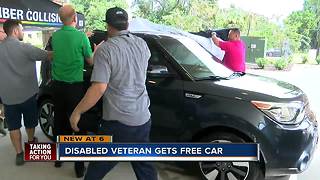 Disabled veteran finds new freedom after being given a car