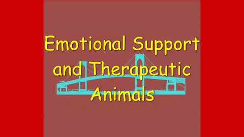 Emotional and Therapeutic Animals