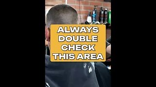 Always double check this area