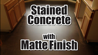 Stained Concrete w/ Matte Finish