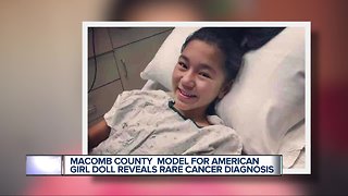 Macomb County model for American Girl Doll reveals rare cancer diagnosis