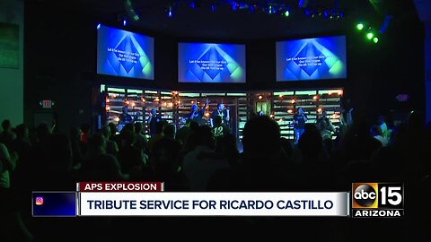 Friends and family gather to remember APS worker Rick Castillo, who died in an explosion