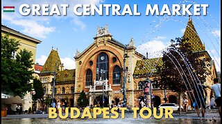 Budapest Central Market Hall - 4K walking tour - HUNGARY (Nagyvásárcsarnok)