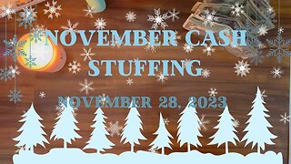 November Cash Stuffing| November 28, 2023| Savings Challenge Stuffing