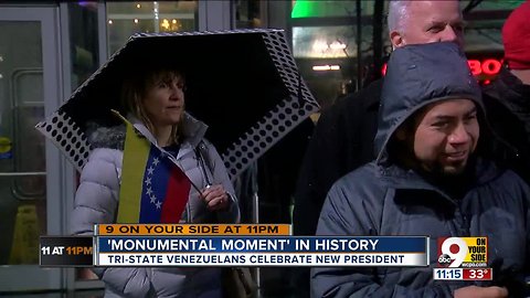 Venezuelans celebrate monumental moment in history