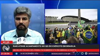 RAIO ATINGE ACAMPAMENTO NO QG DO EXÉRCITO EM BRASÍLIA