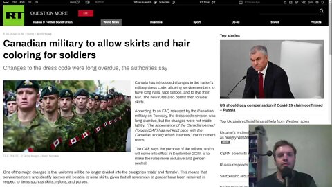 Canada allowing their male soldiers to have the appearance of woke, feminized men