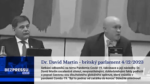 Dr. David Martin - britský parlament 4/12/2023