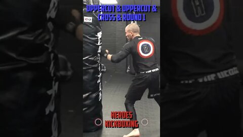 Heroes Training Center | Kickboxing "How To Double Up" Uppercut & Uppercut & Cross & Round 1 #Shorts