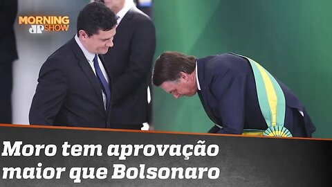 Com aprovação maior que a de Bolsonaro, Moro é o ministro mais popular do governo
