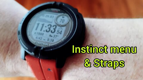 Garmin instinct 2 Q&A: Menu walk thru, Strap options