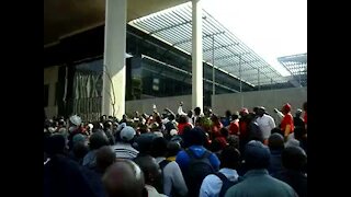 WATCH: Security guards march at Tshwane House (9iJ)
