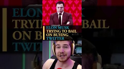 Elon Musk trying to bail on buying Twitter