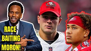 49ers' BROCK PURDY Got WHITE PRIVILEGE from Kyle Shanahan per Bomani Jones?! DEFENDS TREY LANCE?!