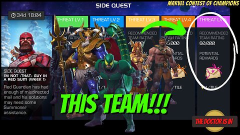 Best Team and Best Methods for 100% Beating the "I'm Not That Guy In The Red Suit" Side Quest Week 1