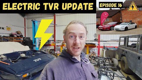Electric TVR Update! I paint the chassis and go to a Tesla owners meet. TEVR Ep16