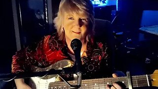 Lights- Journey live guitar cover by Cari Dell-female lead guitarist