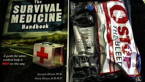 Survival Medicine Handbook and Stop the bleed kit