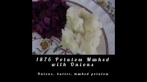1876 Thanksgiving Dinner: Mustard Turkey, Onion Mashed Potatoes, Strawberry Cake