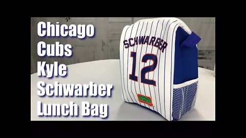 Chicago Cubs Kyle Schwarber Jersey Promotional Lunch Bag from 8/16/17