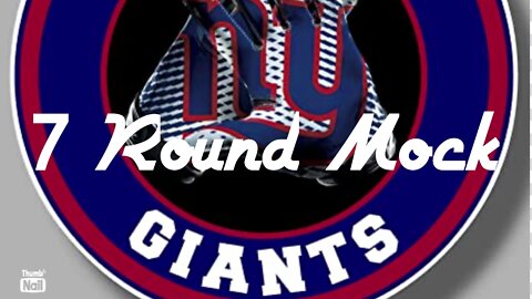 New York Giants 7 round Mock Draft