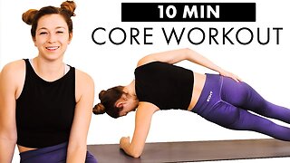 10 Minute Workout, Lower Body Beginners At Home Routine, Core Workout, Build Strength! w/ Michelle