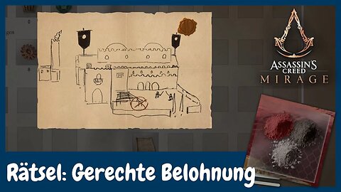 Rätsel: Gerechte Belohnung für Monturenfarbe | AC Mirage Guide