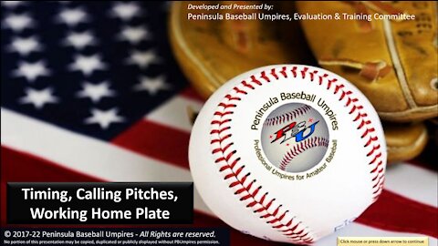 Timing, Calling Pitches & Working Home Plate