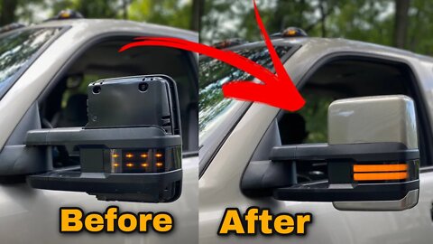 Silverado & Sierra Tow Mirror Upgrades - Boost Auto LED Lights & Paint Match