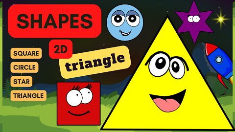 Learn SHAPES - 2D | Geometry | TRIANGLE | educational video for kids | learn english | SafireDream