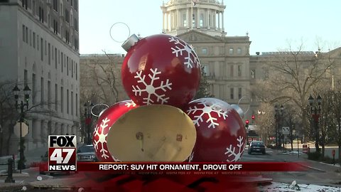 Downtown Ornaments Damaged by Hit and Run