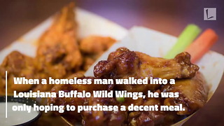 Buffalo Wild Wings Donates Food to Outreach Center After Homeless Man Gets Vulgar Note on Check