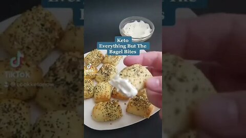 Everything Bagel Bites | Keto Air Fryer Recipe #shorts