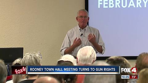 Rooney Town Hall Meeting Turns to Gun Rights