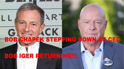 PACIFIC414 Pop Talk: BREAKING NEWS!!! Bob Chapek stepping dow Bob Iger Return!!!