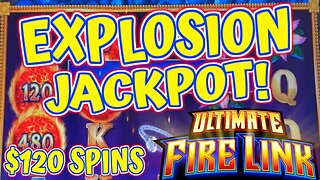 THE PERFECT TIME FOR A JACKPOT! 🔥HUGE FIREBALLS KEEP COMMING ON ULTIMATE FIRE LINK EXPLOSION!