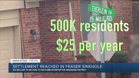 Macomb County announces $12.5 million in Fraser sinkhole case that displaced homeowners