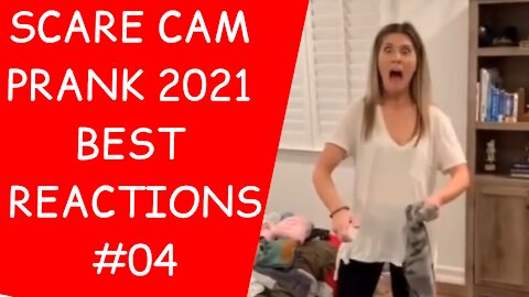 SCARE CAM PRANK 2021 BEST REACTIONS FUNNY COMPILATION #4