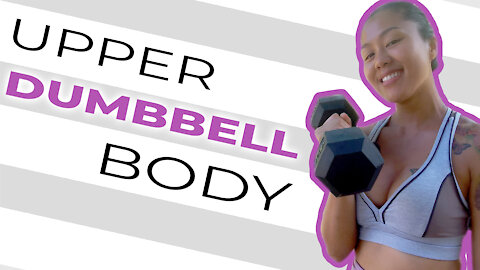 3 AWESOME Upper Body Dumbbell Exercises | Great For BEGINNERS💯