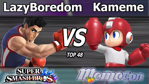 BL|LazyBoredom (Little Mac) vs. DNG|Kameme (Mega Man) - Wii U Top 48 - Momocon 2017