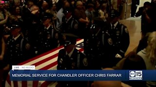 Funeral service for Chandler officer Chris Farrar
